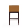 Manhattan Comfort Kingsley Barstool in Camel and Dark Walnut (Set of 2) 2-BS012-CL